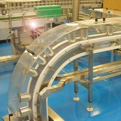 Can Handling Conveyor with Magnets